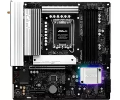 juoda plokst - ASRock B860M Pro RS WiFi mATX DDR5 Juodas (Black) - 2 nuotrauka