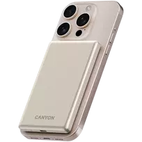 canyon cns - Canyon OnPower 505 Slim Magsafe 5000 mAh PD20W Smėlinė (Beige) - 2 nuotrauka