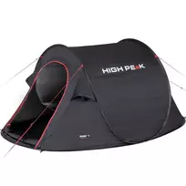 tentas palapine - Trivietė palapinė High Peak Vision 3, juoda - 2 nuotrauka