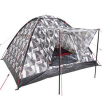 tipi palapine - Trivietė palapinė High Peak Beaver 3, balta sp./juoda sp./pilka sp., 200 cm x 180 cm x 120 cm - 6 nuotrauka