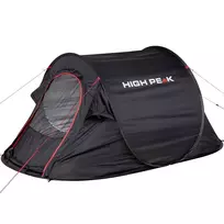 visi - Dvivietė palapinė High Peak Vision 2 10280, juoda - 2 nuotrauka