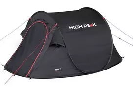 visi - Dvivietė palapinė High Peak Vision 2 10280, juoda - 3 nuotrauka
