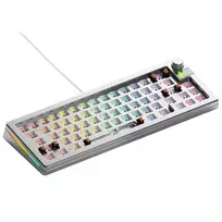 barebones keyboard - Glorious GMMK 3 Pro 65% Custom Žaidimų Klaviatūra - Barebone, ANSI Išdėstymas, Sidabrinė (Silver) - 5 nuotrauka