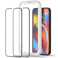 apple 17e - Spigen GLASS HARTED SPIGEN ALM GLASS FC 2-PACK IPHONE 13 / 13 PRO BLACK - 2 nuotrauka