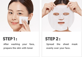 lakstines veido kaukes - MISSHA Mascure Hydra Solution Sheet Mask 27ml - 3 nuotrauka