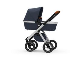 vezimelis - Universalus vežimėlis Dubatti 2in1 Silver/ Navy Melange/ Navy Melange ekspo - 6 nuotrauka