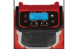 radijas - EINHELL TC-RA 18 Li BT - Solo Juodas (Black) - 4 nuotrauka
