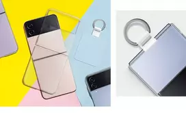 flip 4 z - Samsung "Clear Cover with Ring for Galaxy Z Flip 4" Transparent - 4 nuotrauka