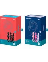satisfyer - Analinių kaiščių rinkinys Booty Call (juodi) - 2 nuotrauka