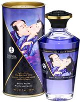 vysnia - Shunga šildantis afrodiziakų masažo aliejus „Liepsnojančios vyšnios“ (100 ml) - 4 nuotrauka
