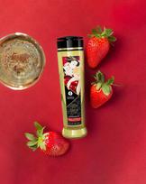 erotinis masazas - Shunga Seduction Midnight Flower masažinis aliejus, 240 ml - 4 nuotrauka