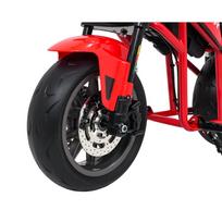 elektrinio transporto - Elektrinis motociklas SUPERMOTO, Red - 7 nuotrauka