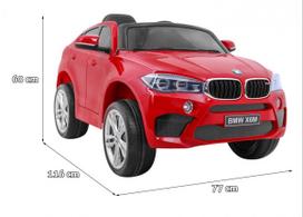 m bmw - Elektrinis visureigis BMW X6M, šviesiai raudonas - 12 nuotrauka