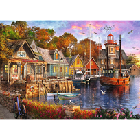 uostas - Trefl Tea Time Sea Side, 48 x 68.3 cm, 1000 det. - 2 nuotrauka