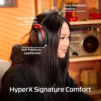 belaides ausines - HyperX Cloud III S Wireless Juodas-Raudonas (Black-Red) - 4 nuotrauka