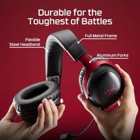 belaides ausines - HyperX Cloud III S Wireless Juodas-Raudonas (Black-Red) - 6 nuotrauka