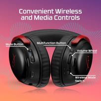 belaides ausines - HyperX Cloud III S Wireless Juodas-Raudonas (Black-Red) - 7 nuotrauka
