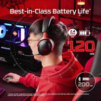 belaides ausines - HyperX Cloud III S Wireless Juodas-Raudonas (Black-Red) - 10 nuotrauka