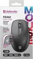tyli pelyte - Defender FEAM MM-296 RF Silent Juodas (Black) - 2 nuotrauka