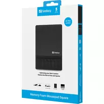foam - Sandberg 520-38 Memory Foam Mousepad Square Juodas (Black) - 2 nuotrauka