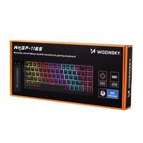 su zaidimu klaviaturos - Wozinsky WKGP-1165 Mechaninė Klaviatūra Žaidimams su RGB Apšvietimu - Juoda (Black) - 8 nuotrauka