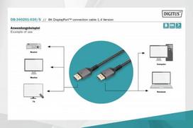 displayport 3m - DIGITUS DB-340201-030-S - 3 nuotrauka