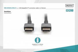 displayport 3m - DIGITUS DB-340201-030-S - 4 nuotrauka
