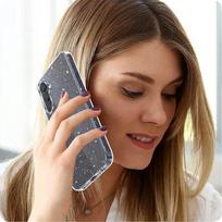 a56 5g - Tech-Protect FlexAir dėklas Samsung Galaxy A56 5G - Skaidrus su blizgučiais (Clear Glitter) - 3 nuotrauka