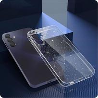 a56 5g - Tech-Protect FlexAir dėklas Samsung Galaxy A56 5G - Skaidrus su blizgučiais (Clear Glitter) - 4 nuotrauka