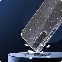 a56 5g - Tech-Protect FlexAir dėklas Samsung Galaxy A56 5G - Skaidrus su blizgučiais (Clear Glitter) - 5 nuotrauka