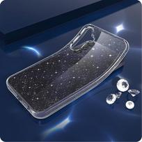 a56 5g - Tech-Protect FlexAir dėklas Samsung Galaxy A56 5G - Skaidrus su blizgučiais (Clear Glitter) - 6 nuotrauka