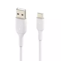 usb c to usb a white - Belkin BoostCharge USB-A į USB-C kabelis 1m Baltas (White) - 2 nuotrauka