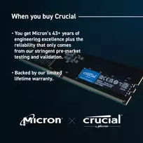 ram 8gb ddr5 - Crucial 8GB DDR5 5600MHz UDIMM CL46 - 4 nuotrauka