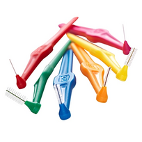 tepe dantu sepeteliai 6 vnt -  TEPE ANGLE, dantų šepetėlis tarpdančiams, 0,45 mm, oranžinis, 6 vnt. - 2 nuotrauka