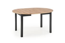 prailginamas valgomojo stalas -  Ringo, juodas/ąžuolo, 1020 - 1420 mm x 1020 mm x 760 mm - 4 nuotrauka