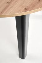 prailginamas valgomojo stalas -  Ringo, juodas/ąžuolo, 1020 - 1420 mm x 1020 mm x 760 mm - 7 nuotrauka