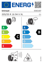 padangos ziemines 205 55 r16 - Uniroyal WinterExpert 205/55 R16 94V XL - 2 nuotrauka