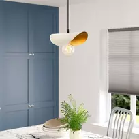 Opviq Sivani MR-829 536NTD1148, E27, 1 x 40 W, aukso/baltas