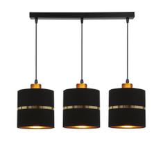 Candellux Lighting Assam 33-17451, E27, 3 x 60 W, aukso/juoda
