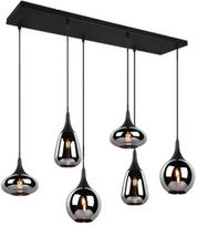 Trio Lumina 317000632, E14, 6 x 40 W, juodas