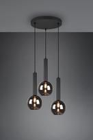 Trio Clayton 310390332, E27, 3 x 28 W, juodas