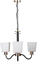 Candellux Schubert 33-74232, E27, 3 x 60 W, aukso/balta