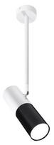 Candellux Tube 31-77912, GU10, 1 x 15 W, balta sp./juoda sp.