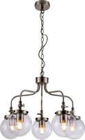 Candellux Ballet 35-70876, E27, 5 x 40 W, matinis chromas
