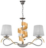 Candellux Denis 33-23421, E14, 3 x 40 W, aukso/balta/chromo sp.