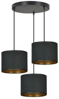 Emibig Hilde Premium 3 1054/3PREM, E27, 3 x 15 W, juodas