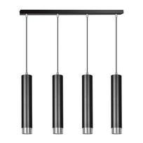 Emibig Kibo 4 643/4, GU10, 4 x 8 W, juoda sp./chromo sp.