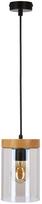 Candellux Lighting Wels, E27, 1 x 40 W, juodas/natūralus, Ø 12 cm, su stiklo gaubtu