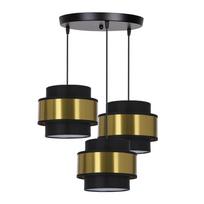 Candellux Lighting Prestige, E27, 3 x 40 W, aukso/juoda