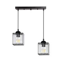 Candellux Lighting Glassia, E27, 2 x 40 W, skaidri sp./juoda sp.